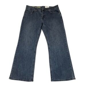 TK AXEL Men's Slim Bootcut Dark Wash Denim Jeans W38‎ L30